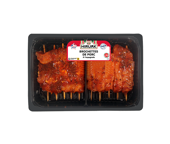 Les brochettes de porc Hiruak